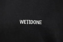 画像をギャラリービューアに読み込む, We11done ウェルダン 半袖Ｔシャツ 21AW 左胸ロゴプリント オーバーサイズ ブラック サイズM 美品 中古 51032