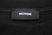 画像をギャラリービューアに読み込む, We11done ウェルダン 半袖Ｔシャツ 21AW 左胸ロゴプリント オーバーサイズ ブラック サイズM 美品 中古 51032