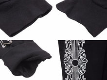 Load image into Gallery viewer, CHROME HEARTS クロムハーツ パーカー ホースシュー 両袖プリント ブラック コットン サイズL 美品 中古 51035