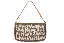 画像をギャラリービューアに読み込む, LouisVuitton ルイヴィトン モノグラムグラフィティ ポシェット ワンショルダーバッグ M92192 ブラウン ホワイト 美品 中古 51042