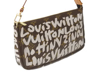 画像をギャラリービューアに読み込む, LouisVuitton ルイヴィトン モノグラムグラフィティ ポシェット ワンショルダーバッグ M92192 ブラウン ホワイト 美品 中古 51042