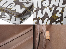 画像をギャラリービューアに読み込む, LouisVuitton ルイヴィトン モノグラムグラフィティ ポシェット ワンショルダーバッグ M92192 ブラウン ホワイト 美品 中古 51042