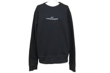 Load image into Gallery viewer, MaisonMargiela メゾンマルジェラ スウェット トレーナー ロゴ S50GU0166 S25503 コットン ブラック ホワイト 44 美品 中古 51051