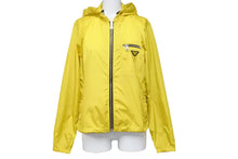 画像をギャラリービューアに読み込む, PRADA プラダ ナイロンジャケット 2008SS 三角ロゴプレート ACS1 2008 1252 イタリア製 ナイロン イエロー XS 美品 中古 51068