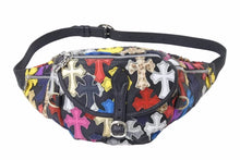 Load image into Gallery viewer, 極美品 クロムハーツ Chrome Hearts #1 SNAT PACK MULTI スナットパック マルチクロスパッチレザーバッグ 中古 51081