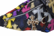 Load image into Gallery viewer, 極美品 クロムハーツ Chrome Hearts #1 SNAT PACK MULTI スナットパック マルチクロスパッチレザーバッグ 中古 51081
