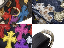 Load image into Gallery viewer, 極美品 クロムハーツ Chrome Hearts #1 SNAT PACK MULTI スナットパック マルチクロスパッチレザーバッグ 中古 51081