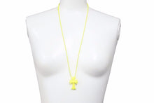 画像をギャラリービューアに読み込む, CHROME HEARTS クロムハーツ ネックレス・チョーカー CHクロス ボールチェーン ネオンイエロー2012年 美品 中古 51102