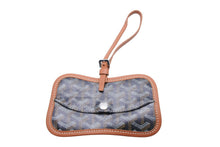 画像をギャラリービューアに読み込む, 新品同様 Goyard ゴヤール サンルイ ミニポーチ PVCコーティングキャンバス レザー ブラック ブラウン シルバー金具 中古 51108
