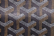 画像をギャラリービューアに読み込む, 新品同様 Goyard ゴヤール サンルイ ミニポーチ PVCコーティングキャンバス レザー ブラック ブラウン シルバー金具 中古 51108