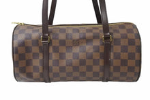 Load image into Gallery viewer, LOUIS VUITTON ルイ・ヴィトン ハンドバッグ パピオン PVCコーティングキャンバス ブラウン ゴールド金具 N51303 美品 中古 51114