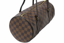 Load image into Gallery viewer, LOUIS VUITTON ルイ・ヴィトン ハンドバッグ パピオン PVCコーティングキャンバス ブラウン ゴールド金具 N51303 美品 中古 51114