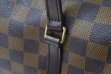Load image into Gallery viewer, LOUIS VUITTON ルイ・ヴィトン ハンドバッグ パピオン PVCコーティングキャンバス ブラウン ゴールド金具 N51303 美品 中古 51114