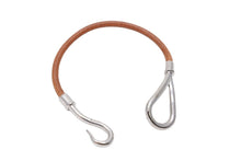 Load image into Gallery viewer, HERMES エルメス ジャンボ ブレスレット シルバー ブラウン 箱付き 美中古 中古 51121