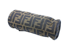 画像をギャラリービューアに読み込む, FENDI フェンディ ハンドポーチ ミニポーチ ズッカ柄 イタリア製 レザー キャンバス ブラウン ゴールド金具 美品 中古 51142