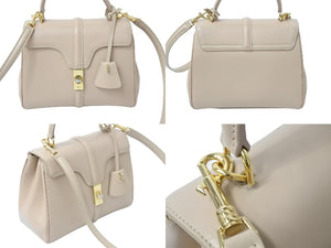 CELINE セリーヌ ハンドバッグ ショルダーバッグ 16 セーズ ミニ 2way 197893BEY ベージュ 美品 中古 51144