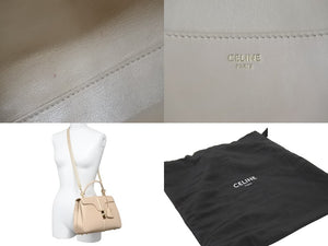 CELINE セリーヌ ハンドバッグ ショルダーバッグ 16 セーズ ミニ 2way 197893BEY ベージュ 美品 中古 51144