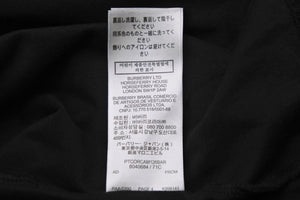 極美品 BURBERRY バーバリー ESCAPE プリント 半袖Ｔシャツ ブラック ロゴ コットン 黒 トップス 8040684 XL 中古 51155