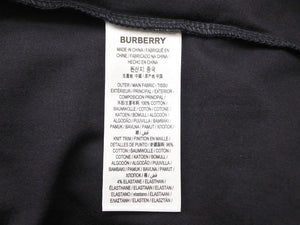 未使用品 BURBERRY バーバリー 半袖Ｔシャツ ロゴプリント オーバーサイズ 8055307 コットン ブラック サイズXL 中古 51159