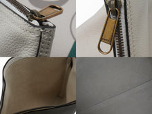 画像をギャラリービューアに読み込む, GUCCI グッチ クラッチバッグ ブランドヴィンテージロゴ H023872322 レザー ホワイト レッド グリーン ゴールド 美品 中古 51183