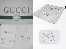 画像をギャラリービューアに読み込む, GUCCI グッチ クラッチバッグ ブランドヴィンテージロゴ H023872322 レザー ホワイト レッド グリーン ゴールド 美品 中古 51183