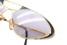 画像をギャラリービューアに読み込む, CASANOVA カサノヴァ サングラス 80s ヴィンテージ フォックス LC8 ゴールドフレーム GP ゴールド ブラック 美品 中古 51192