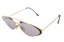 画像をギャラリービューアに読み込む, CASANOVA カサノヴァ サングラス 80s ヴィンテージ フォックス LC8 ゴールドフレーム GP ゴールド ブラック 美品 中古 51192