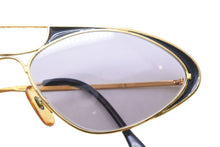 画像をギャラリービューアに読み込む, CASANOVA カサノヴァ サングラス 80s ヴィンテージ フォックス LC8 ゴールドフレーム GP ゴールド ブラック 美品 中古 51192