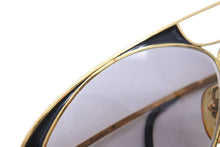 画像をギャラリービューアに読み込む, CASANOVA カサノヴァ サングラス 80s ヴィンテージ フォックス LC8 ゴールドフレーム GP ゴールド ブラック 美品 中古 51192