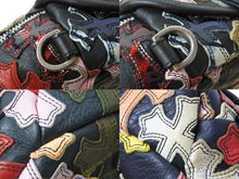 画像をギャラリービューアに読み込む, CHROMEHEARTS クロムハーツ SNAT PACK mini スナットパック マルチクロスパッチレザーウエストバッグ ブラック 美品 中古 51203