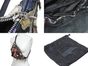 CHROMEHEARTS クロムハーツ SNAT PACK mini スナットパック マルチクロスパッチレザーウエストバッグ ブラック 美品 中古  51203 – Casanova Vintage