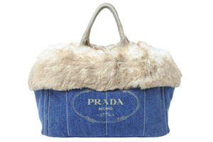 PRADA プラダ カナパ トートバッグ ハンドバッグ BN2182 デニム