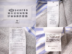 新品同様 MAISON MARGIELA メゾン マルジェラ 長袖シャツ LONG-SLEEVED SHIRTS BLOUSES s51dl0382 コットン ウール 36 中古 51213