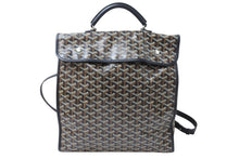 画像をギャラリービューアに読み込む, 極美品 GOYARD ゴヤール リュック デイパック サンレジェ バックバック PVC レザー ブラック ブラウン 中古 51217