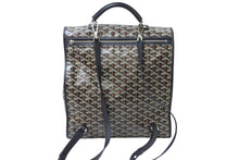画像をギャラリービューアに読み込む, 極美品 GOYARD ゴヤール リュック デイパック サンレジェ バックバック PVC レザー ブラック ブラウン 中古 51217