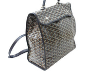 画像をギャラリービューアに読み込む, 極美品 GOYARD ゴヤール リュック デイパック サンレジェ バックバック PVC レザー ブラック ブラウン 中古 51217