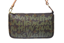 画像をギャラリービューアに読み込む, LOUIS VUITTON ルイヴィトン ハンドバッグ ポシェットアクセソワール グラフィティ AR0051 PVC ブラウン 美品 中古 51276