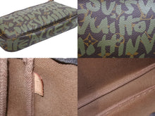 画像をギャラリービューアに読み込む, LOUIS VUITTON ルイヴィトン ハンドバッグ ポシェットアクセソワール グラフィティ AR0051 PVC ブラウン 美品 中古 51276