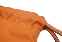 Load image into Gallery viewer, 極美品 PRADA プラダ ミニバッグ ポーチ オレンジ ナイロン レザー ゴールド金具 イタリア製 中古 51288