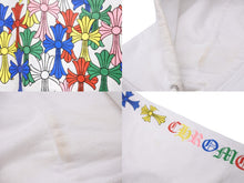 Load image into Gallery viewer, CHROME HEARTS クロムハーツ パーカー 22ss セメタリー マルチカラー クロスプルオーバー フーディ ホワイト 良品 中古 51323