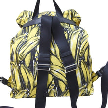 Load image into Gallery viewer, PRADA プラダ リュック デイパック バナナ柄 イエロー ナイロン レザー 1BZ811 シルバー金具 美品 中古 51324