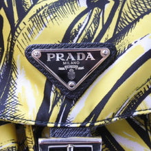 Load image into Gallery viewer, PRADA プラダ リュック デイパック バナナ柄 イエロー ナイロン レザー 1BZ811 シルバー金具 美品 中古 51324