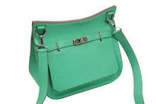 Load image into Gallery viewer, 極美品◎HERMES エルメス ジプシエール 28 トリヨンクレマンス ミント シルバー金具 レザーショルダーバッグ □P刻 中古 51326