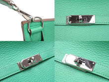 Load image into Gallery viewer, 極美品◎HERMES エルメス ジプシエール 28 トリヨンクレマンス ミント シルバー金具 レザーショルダーバッグ □P刻 中古 51326