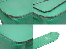 Load image into Gallery viewer, 極美品◎HERMES エルメス ジプシエール 28 トリヨンクレマンス ミント シルバー金具 レザーショルダーバッグ □P刻 中古 51326