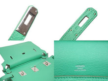 Load image into Gallery viewer, 極美品◎HERMES エルメス ジプシエール 28 トリヨンクレマンス ミント シルバー金具 レザーショルダーバッグ □P刻 中古 51326