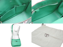 Load image into Gallery viewer, 極美品◎HERMES エルメス ジプシエール 28 トリヨンクレマンス ミント シルバー金具 レザーショルダーバッグ □P刻 中古 51326