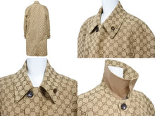 画像をギャラリービューアに読み込む, 極美品 GUCCI グッチ コート GGロゴリバーシブルコート ポリエステル サイズ48 706598 ZAJTU 中古 51379