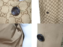 画像をギャラリービューアに読み込む, 極美品 GUCCI グッチ コート GGロゴリバーシブルコート ポリエステル サイズ48 706598 ZAJTU 中古 51379