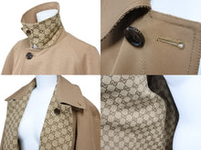 画像をギャラリービューアに読み込む, 極美品 GUCCI グッチ コート GGロゴリバーシブルコート ポリエステル サイズ48 706598 ZAJTU 中古 51379